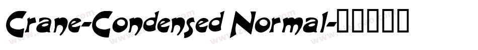 Crane-Condensed Normal字体转换
